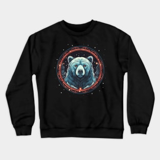 Grizzly Bear in Ornmament , Love Bears Crewneck Sweatshirt